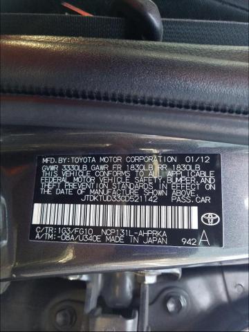 Photo 9 VIN: JTDKTUD33CD521142 - TOYOTA YARIS 