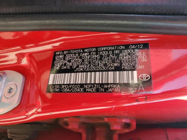 Photo 11 VIN: JTDKTUD33CD530164 - TOYOTA YARIS 