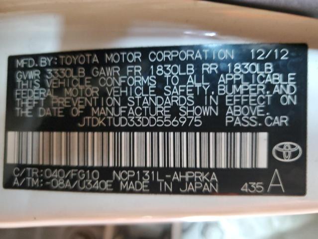 Photo 11 VIN: JTDKTUD33DD556975 - TOYOTA YARIS 