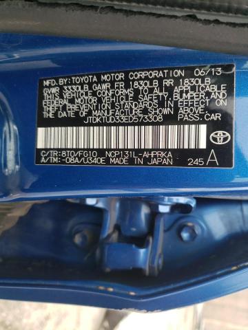 Photo 12 VIN: JTDKTUD33ED573308 - TOYOTA YARIS 