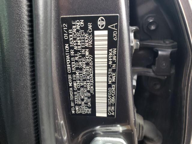 Photo 11 VIN: JTDKTUD34CD518797 - TOYOTA YARIS 