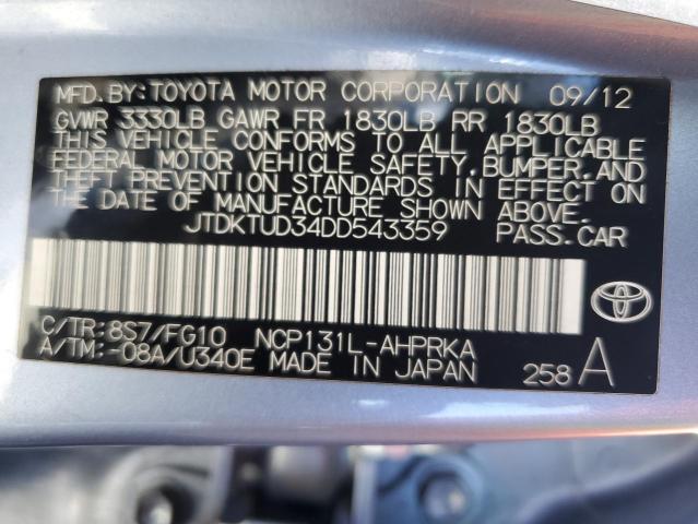 Photo 11 VIN: JTDKTUD34DD543359 - TOYOTA YARIS 