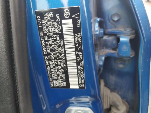 Photo 11 VIN: JTDKTUD34DD552465 - TOYOTA YARIS 