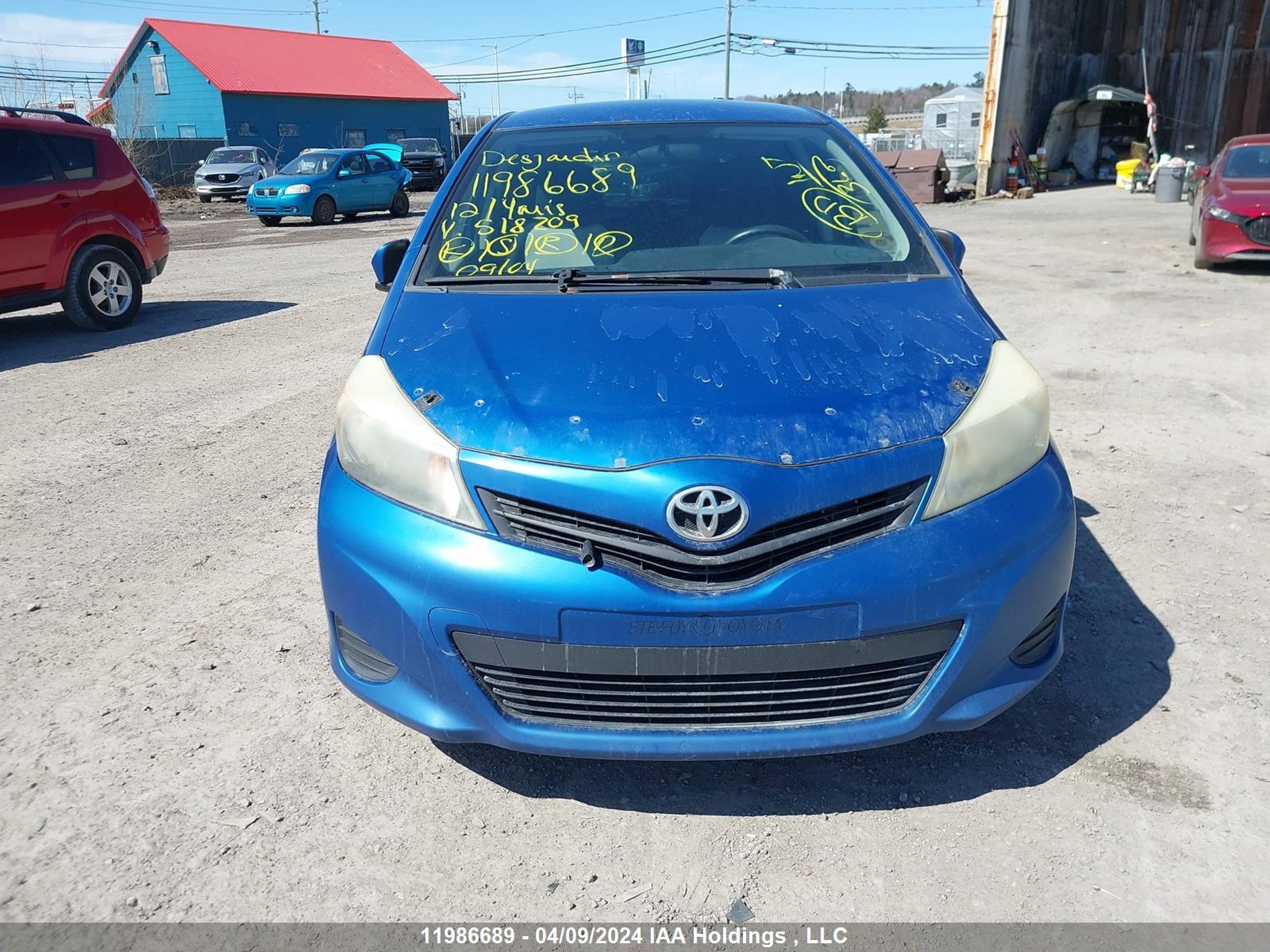 Photo 11 VIN: JTDKTUD35CD518209 - TOYOTA YARIS 