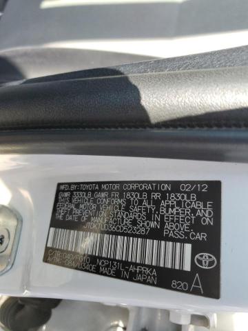 Photo 9 VIN: JTDKTUD36CD523287 - TOYOTA YARIS 