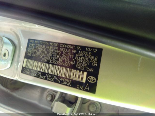 Photo 8 VIN: JTDKTUD36DD549387 - TOYOTA YARIS 