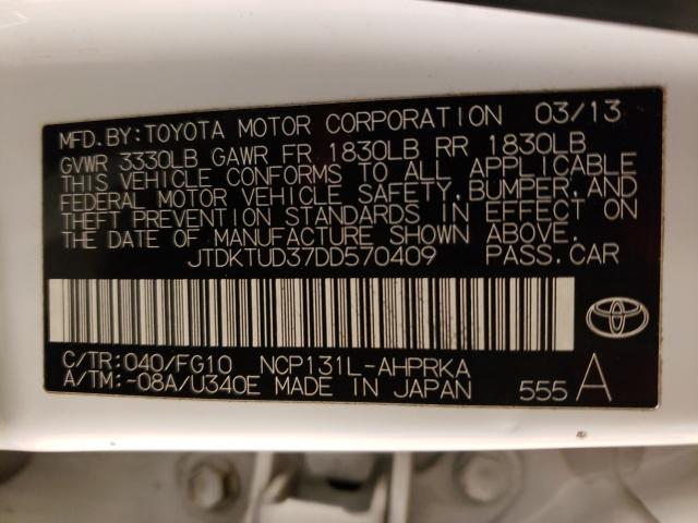 Photo 9 VIN: JTDKTUD37DD570409 - TOYOTA YARIS 