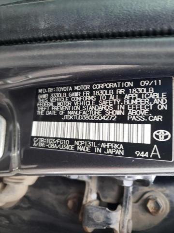 Photo 9 VIN: JTDKTUD38CD504272 - TOYOTA YARIS 