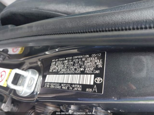 Photo 8 VIN: JTDKTUD39CD527835 - TOYOTA YARIS 