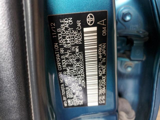 Photo 11 VIN: JTDKTUD39DD552851 - TOYOTA YARIS 