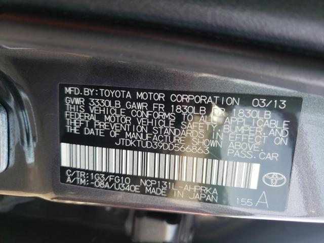 Photo 9 VIN: JTDKTUD39DD566863 - TOYOTA YARIS 