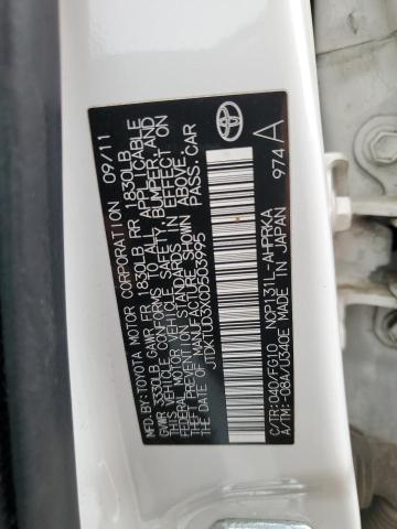 Photo 11 VIN: JTDKTUD3XCD503995 - TOYOTA YARIS 