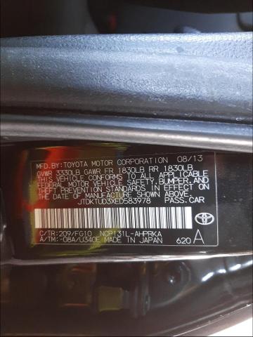 Photo 9 VIN: JTDKTUD3XED583978 - TOYOTA YARIS 