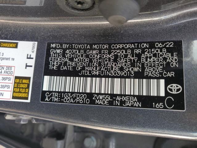 Photo 11 VIN: JTDL9MFU1N3039013 - TOYOTA PRIUS LE 