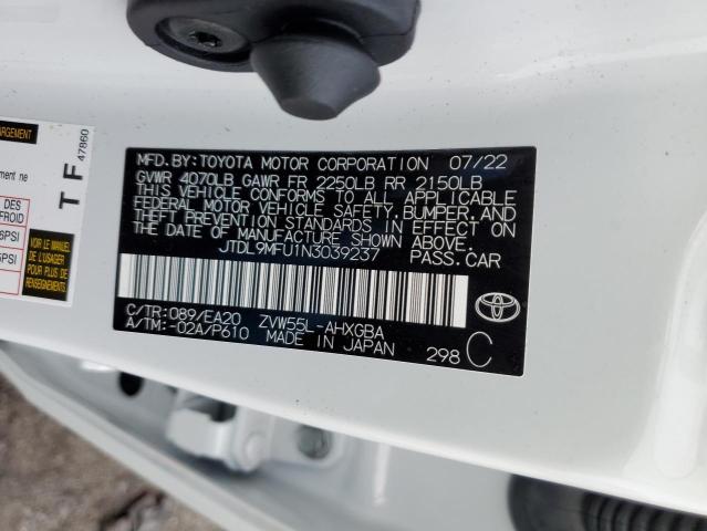 Photo 9 VIN: JTDL9MFU1N3039237 - TOYOTA PRIUS LE 