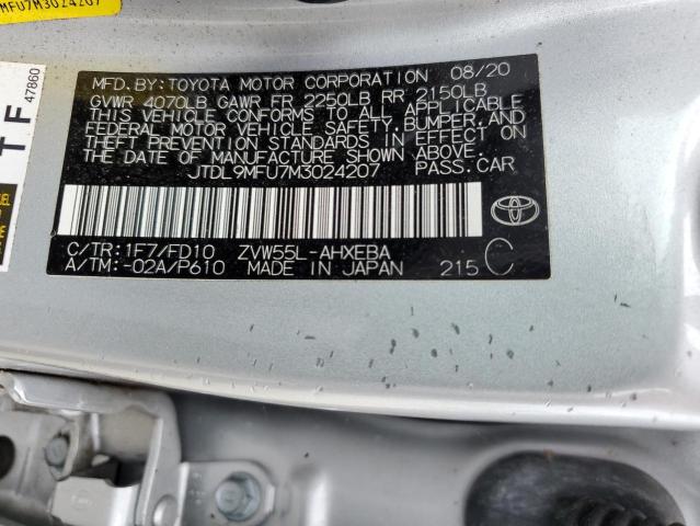 Photo 13 VIN: JTDL9MFU7M3024207 - TOYOTA PRIUS LE 