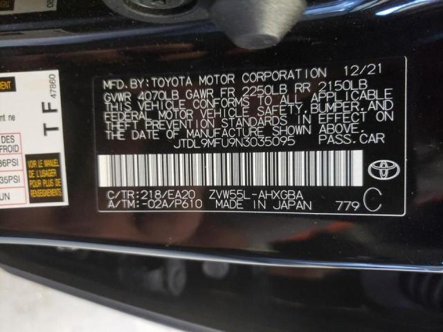 Photo 9 VIN: JTDL9MFU9N3035095 - TOYOTA PRIUS LE 