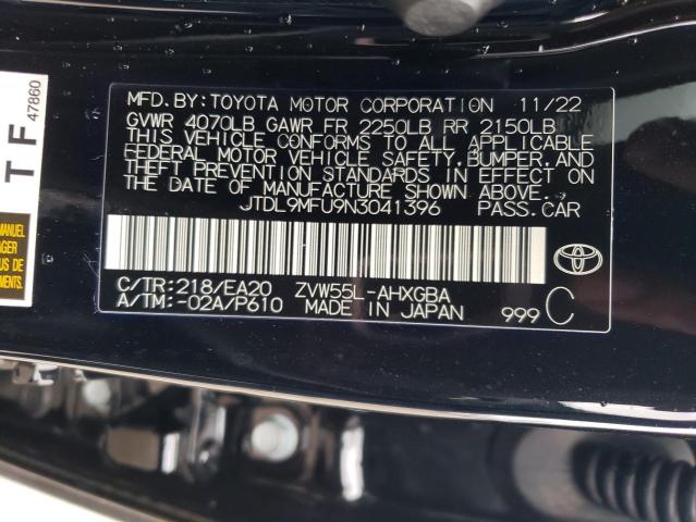 Photo 11 VIN: JTDL9MFU9N3041396 - TOYOTA PRIUS LE 