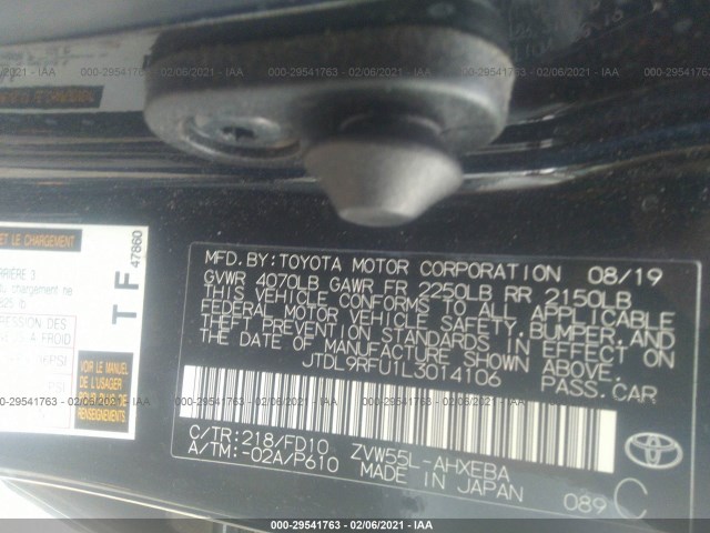 Photo 8 VIN: JTDL9RFU1L3014106 - TOYOTA PRIUS 