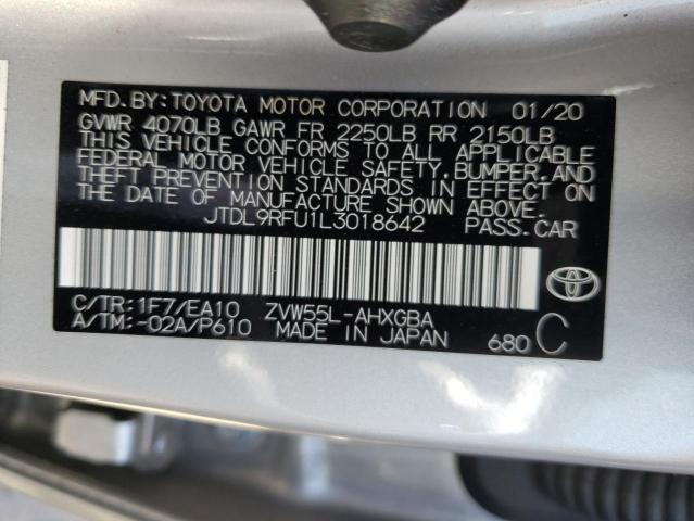 Photo 9 VIN: JTDL9RFU1L3018642 - TOYOTA PRIUS LE 