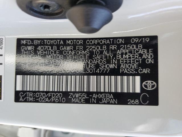 Photo 11 VIN: JTDL9RFU4L3014777 - TOYOTA PRIUS LE 