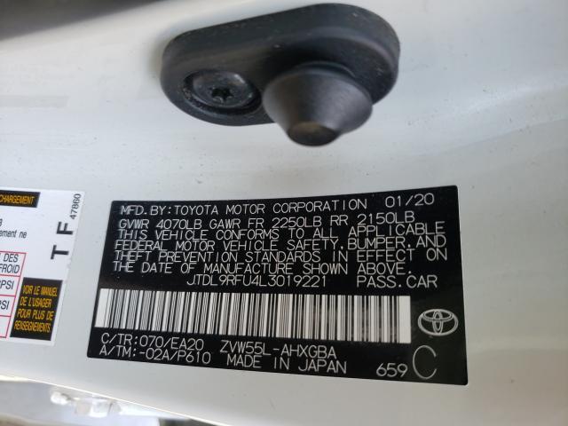 Photo 9 VIN: JTDL9RFU4L3019221 - TOYOTA PRIUS LE 