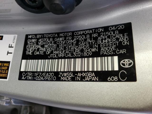 Photo 9 VIN: JTDL9RFU4L3021809 - TOYOTA PRIUS LE 