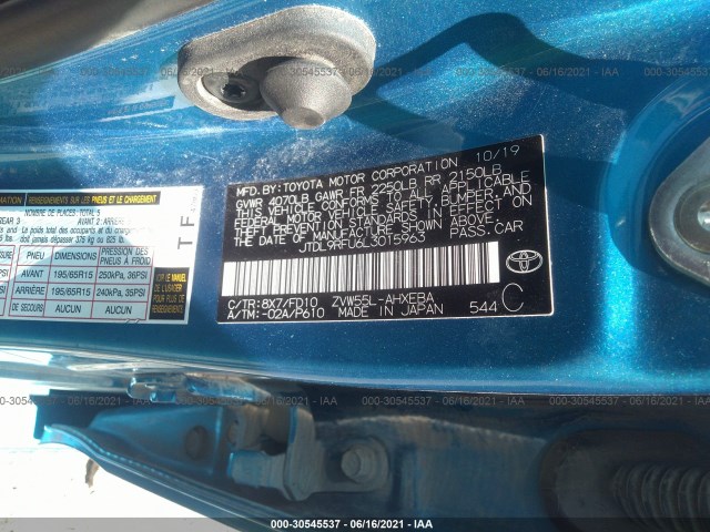 Photo 8 VIN: JTDL9RFU6L3015963 - TOYOTA PRIUS 