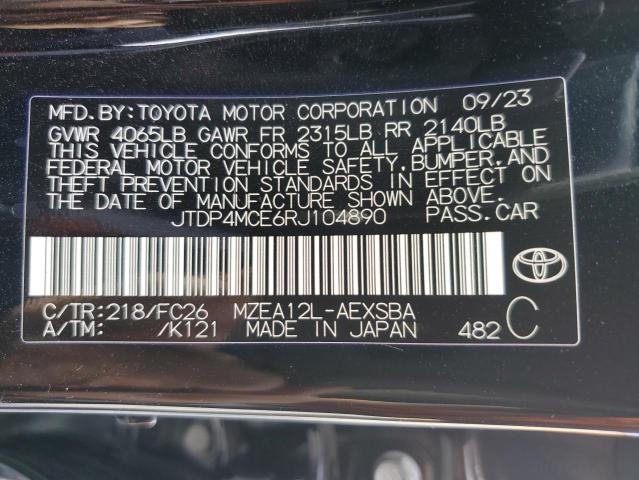 Photo 11 VIN: JTDP4MCE6RJ104890 - TOYOTA COROLLA 