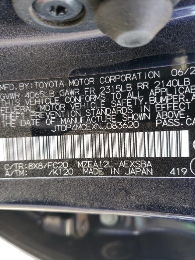 Photo 9 VIN: JTDP4MCEXNJ083620 - TOYOTA COROLLA SE 