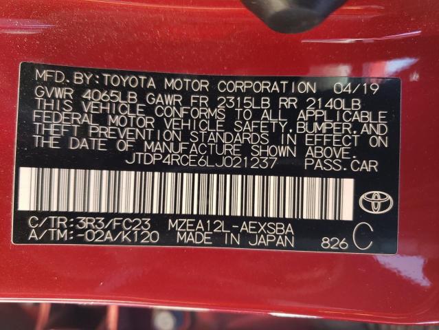 Photo 11 VIN: JTDP4RCE6LJ021237 - TOYOTA COROLLA SE 