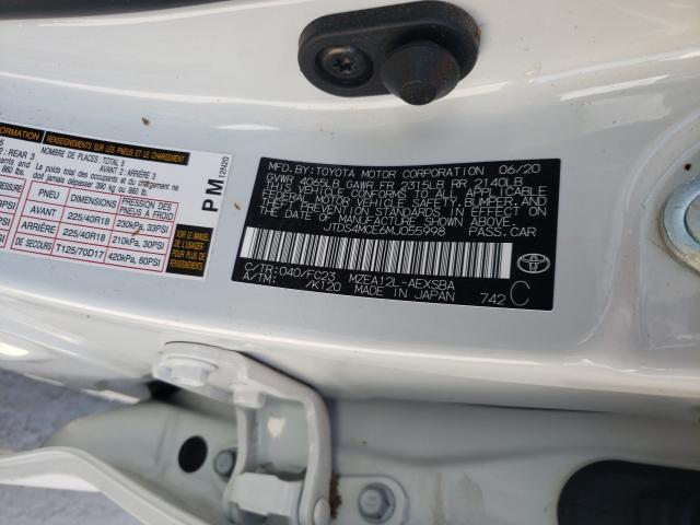 Photo 9 VIN: JTDS4MCE6MJ055998 - TOYOTA COROLLA SE 