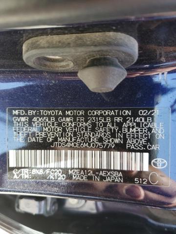 Photo 12 VIN: JTDS4MCE6MJ075779 - TOYOTA COROLLA SE 