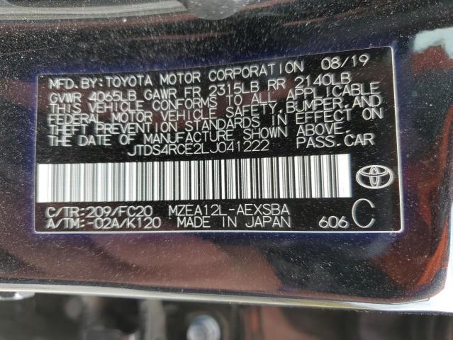 Photo 12 VIN: JTDS4RCE2LJ041222 - TOYOTA COROLLA 