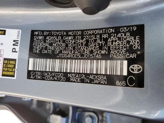 Photo 11 VIN: JTDS4RCE5LJ015746 - TOYOTA COROLLA SE 