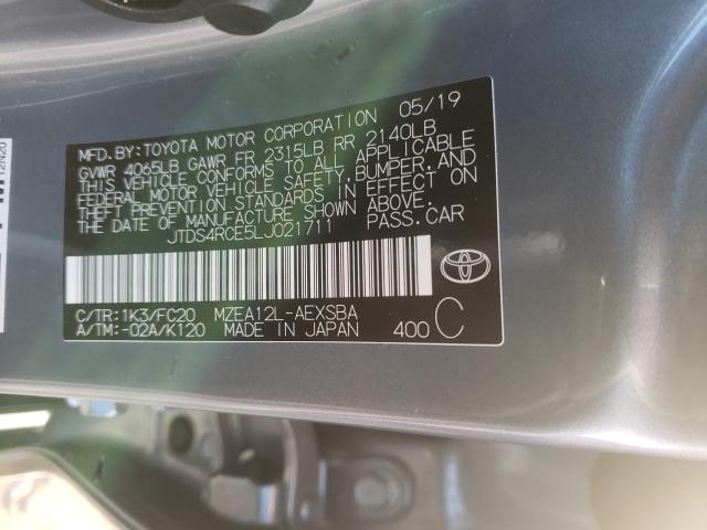 Photo 9 VIN: JTDS4RCE5LJ021711 - TOYOTA COROLLA SE 