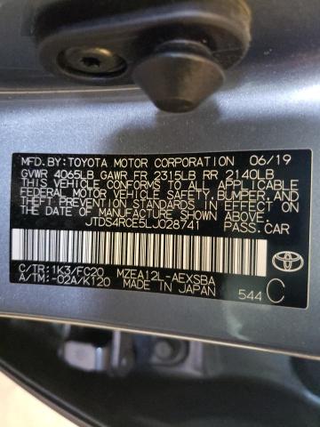 Photo 9 VIN: JTDS4RCE5LJ028741 - TOYOTA COROLLA SE 