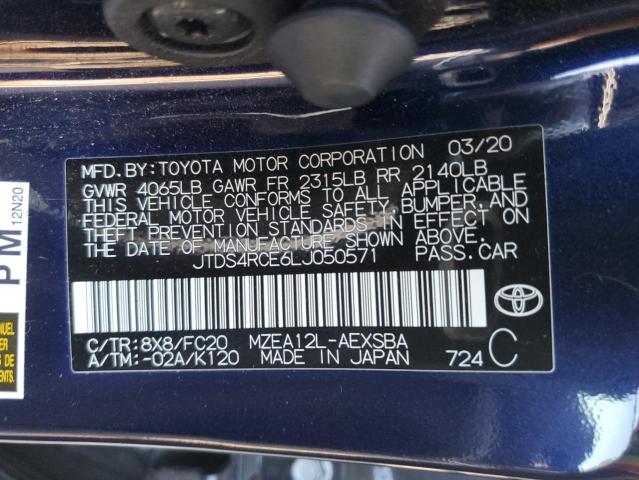 Photo 11 VIN: JTDS4RCE6LJ050571 - TOYOTA COROLLA SE 