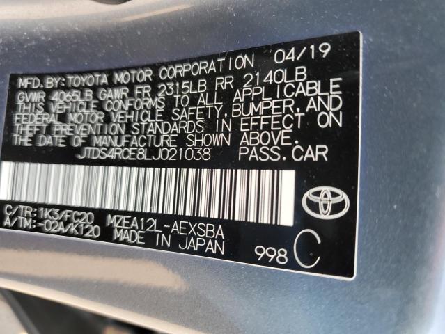 Photo 11 VIN: JTDS4RCE8LJ021038 - TOYOTA COROLLA SE 