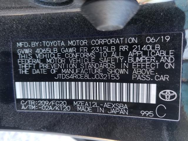 Photo 9 VIN: JTDS4RCE8LJ032153 - TOYOTA COROLLA SE 