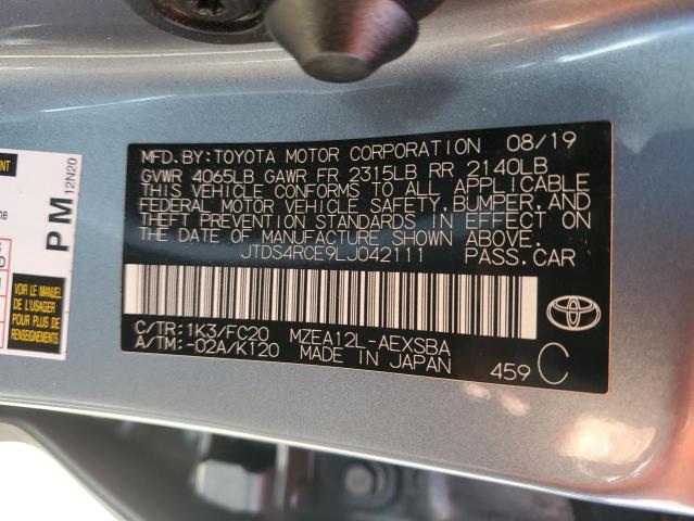 Photo 12 VIN: JTDS4RCE9LJ042111 - TOYOTA COROLLA SE 