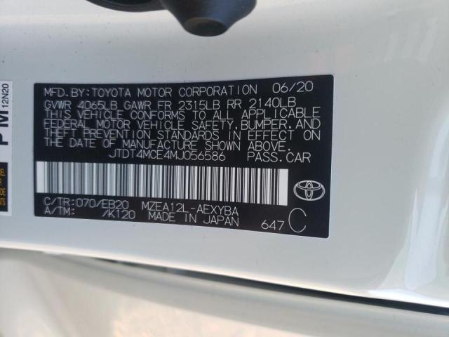 Photo 9 VIN: JTDT4MCE4MJ056586 - TOYOTA COROLLA XS 