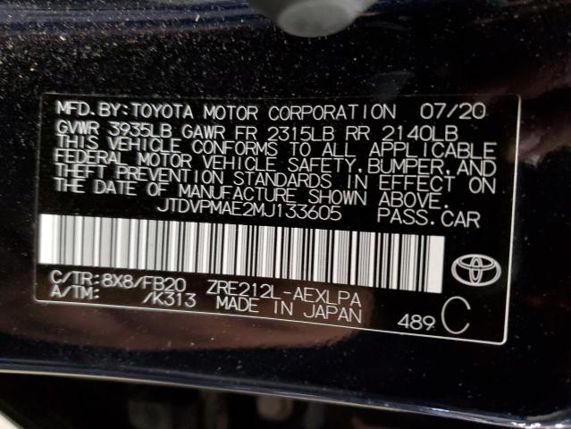 Photo 9 VIN: JTDVPMAE2MJ133605 - TOYOTA COROLLA LE 