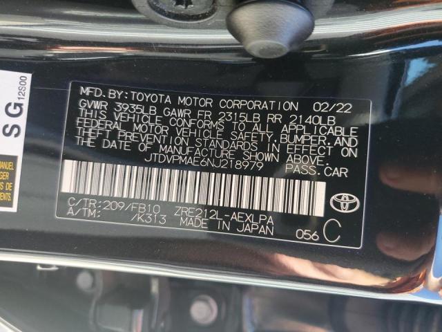 Photo 11 VIN: JTDVPMAE6NJ218979 - TOYOTA COROLLA LE 