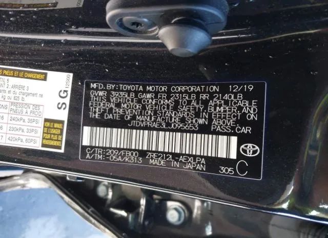 Photo 8 VIN: JTDVPRAE3LJ095653 - TOYOTA COROLLA 