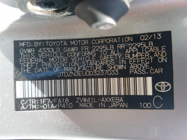 Photo 9 VIN: JTDZN3EU0D3237033 - TOYOTA PRIUS V 