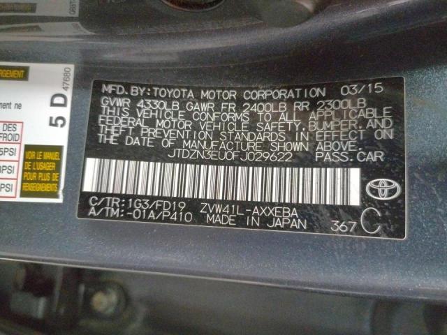 Photo 11 VIN: JTDZN3EU0FJ029622 - TOYOTA PRIUS V 