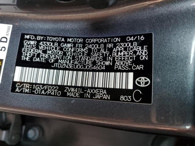 Photo 11 VIN: JTDZN3EU0GJ054604 - TOYOTA PRIUS 