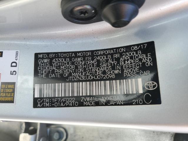 Photo 12 VIN: JTDZN3EU0HJ072098 - TOYOTA PRIUS 