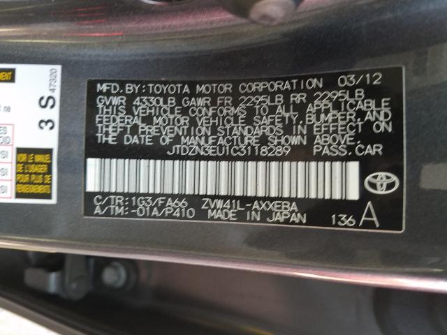 Photo 9 VIN: JTDZN3EU1C3118289 - TOYOTA PRIUS V 